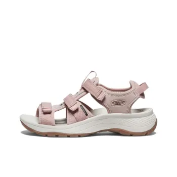 KEEN Astoria West Beach Sandals Women's Light Yellow Brown Birch Silver