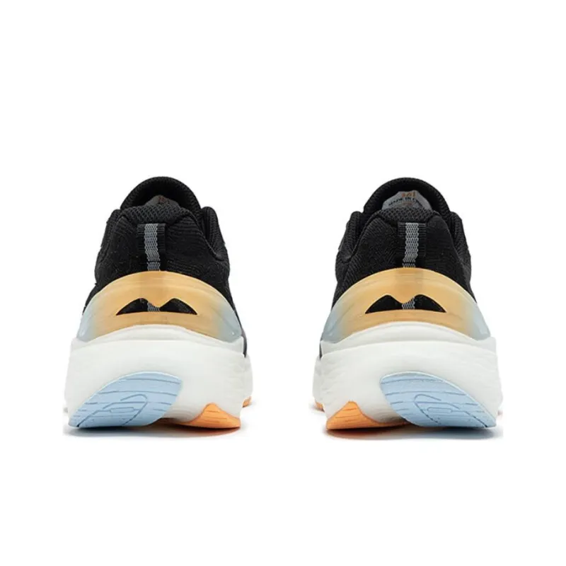 361° Flying Wing Cushioned Slip Resistant Low Top Running Shoes Women's Black Orange-2