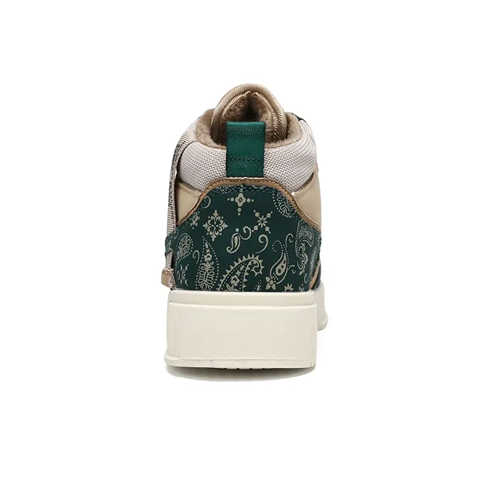 Warrior High Top Skateboard Shoes Men's Khaki Jasper-4