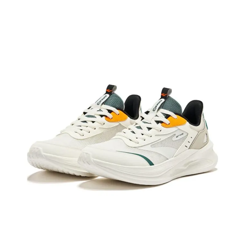 Erke Ling Yue 2.0 Breathable And Resilient Low Top Running Shoes Men's Microcrystal White Pumice Gray-2