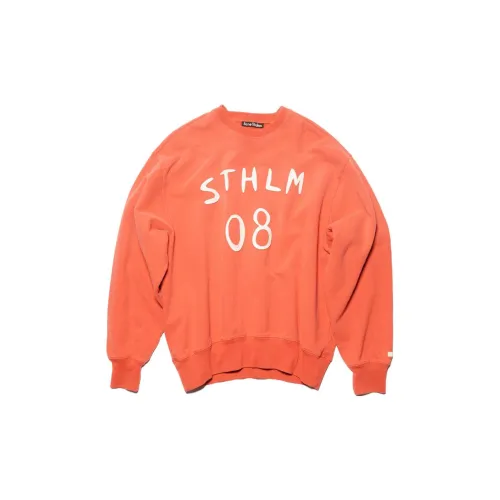 Acne Studios Sweatshirts Unisex Chili Orange