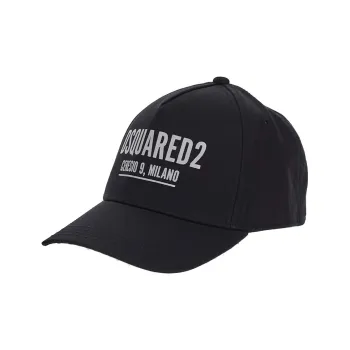 DSQUARED 2 Logo Printed Curved Peak Baseball Cap