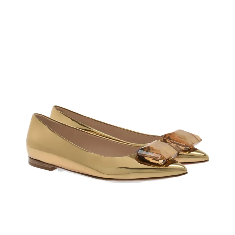 GIANVITO ROSSI Jaipur Metallic-effect Pumps-2
