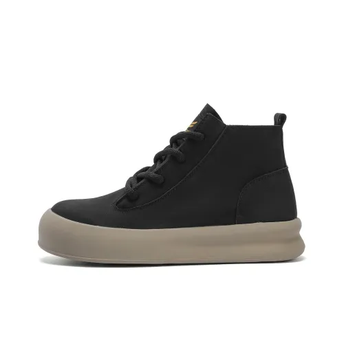 RED DRAGONFLY Height Increasing High Top Skateboard Shoes Women's