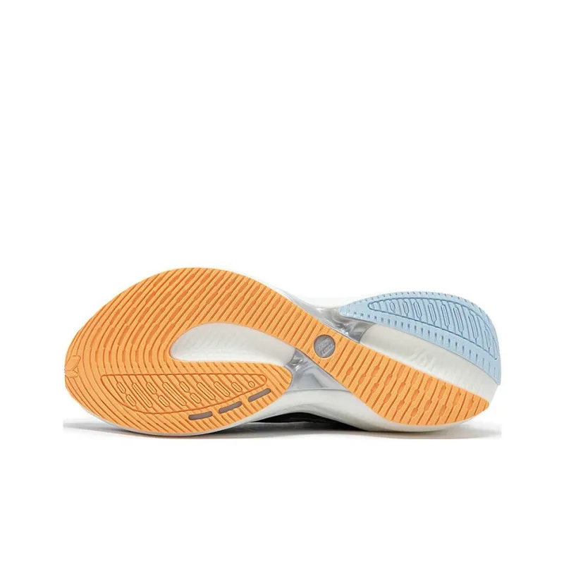 361° Flying Wing Cushioned Slip Resistant Low Top Running Shoes Women's Black Orange-4