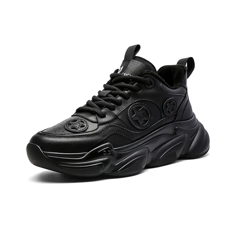 CAI CHI Shock Absorbers With Slip Resistant And Abrasion Resistant Properties Low Top Chunky Sneakers Unisex-1