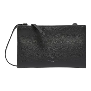 MaxMara Weekend Series Cow Leather Crossbody Bag Shoulder Bag Women's Black