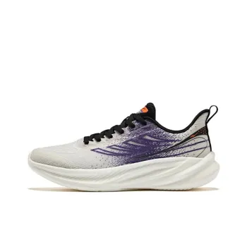 Erke Chasing The Wind 2.0 Slip Resistant Low Top Running Shoes Men's Purple White