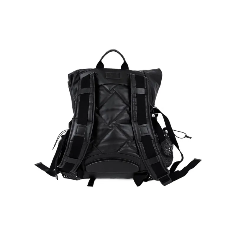 Bottega Veneta Cow Leather Backpack Men's Black-3