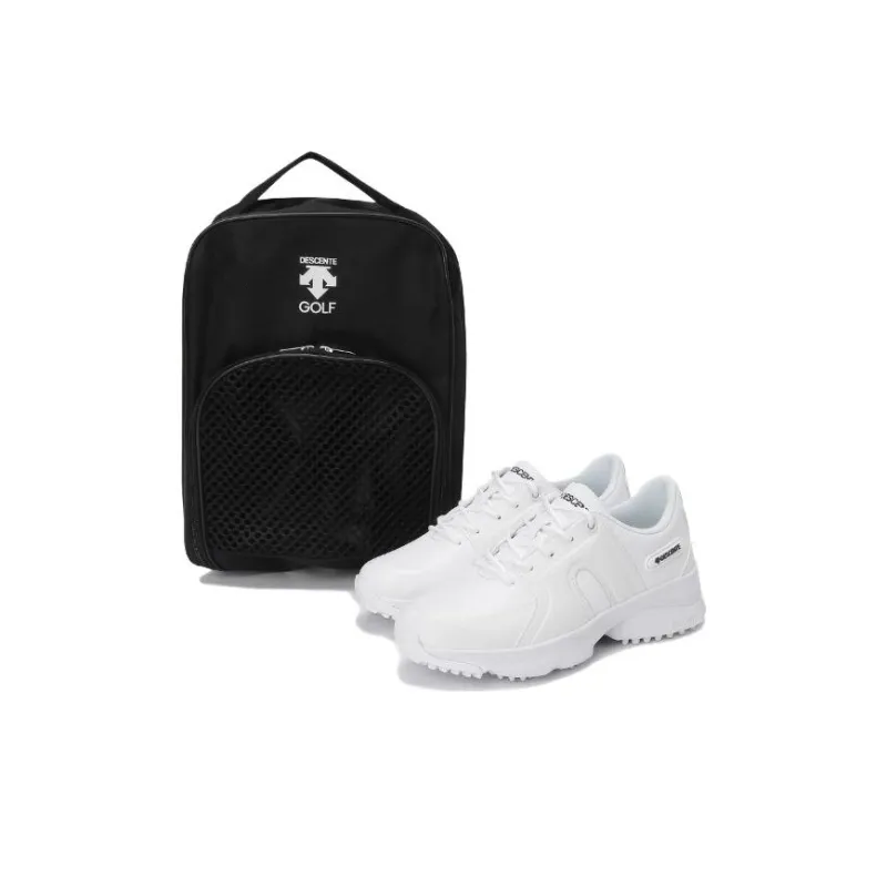 DESCENTE GOLF Cushioning, Wear Resistant Low Top Casual Shoes Women's White-4