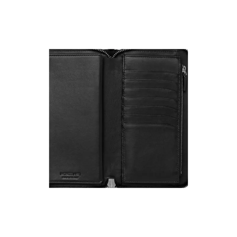 MONTBLANC Cow Leather Wallet Trumpets Men's Black-4