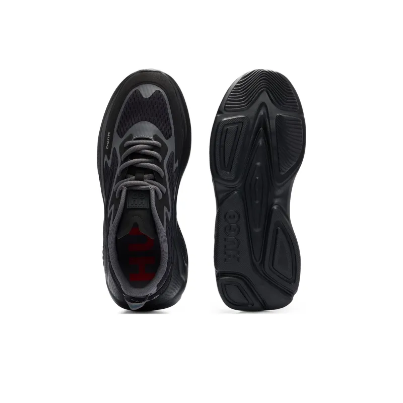 HUGO Reflective-piping Mesh Sneakers-4