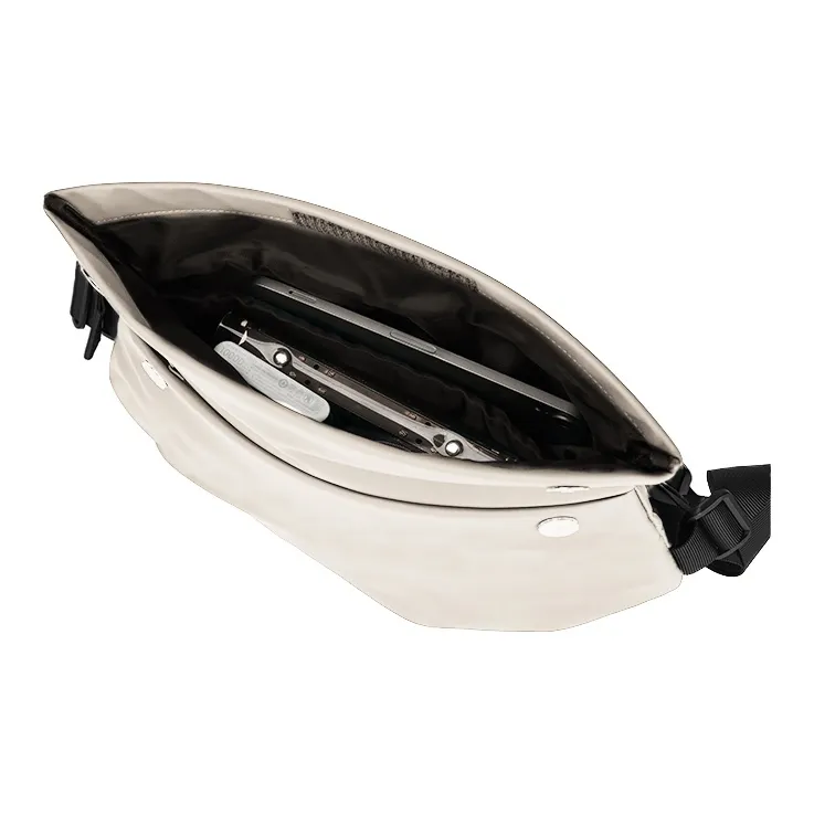 RIOREX Polyamide Messenger Bag Shoulder Bag Crossbody Bag Regular Unisex Black/Custard/Gray Black/Frosted Black-30