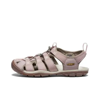 KEEN Clearwater Abrasion Resistant Slip Resistant Beach Sandals Women's Light Gray Light Yellow Umber