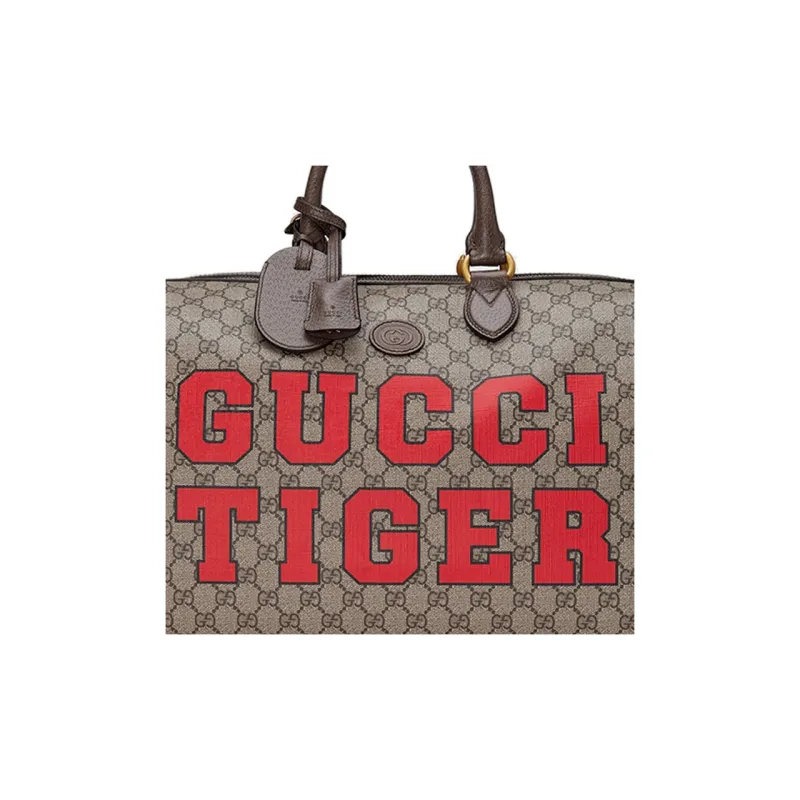 GUCCI Leather Logo Canvas With Leather Shoulder Bag Crossbody Bag Handbag Travel Bag Small Size Unisex Ebony/Brown-7