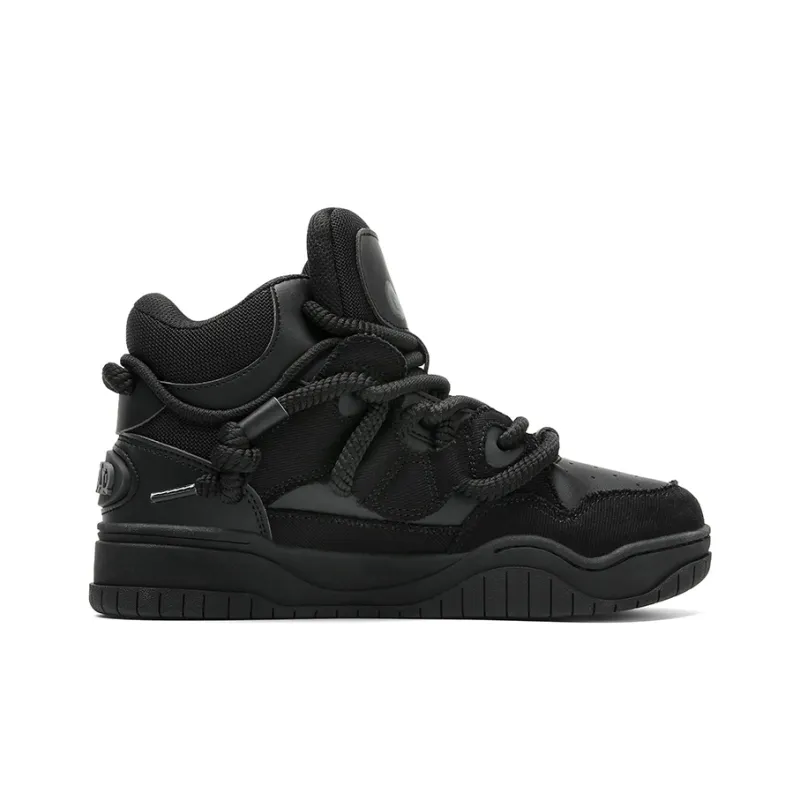 Q AND Coverage Thermal Slip Resistant Cushioning Abrasion Resistant Height Increasing High Top Skateboard Shoes Unisex-1