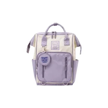 SEM/R X Luo Xiaohei Collaboration Fabric With Nylon Backpack Tubas Unisex Custard/Pink Purple