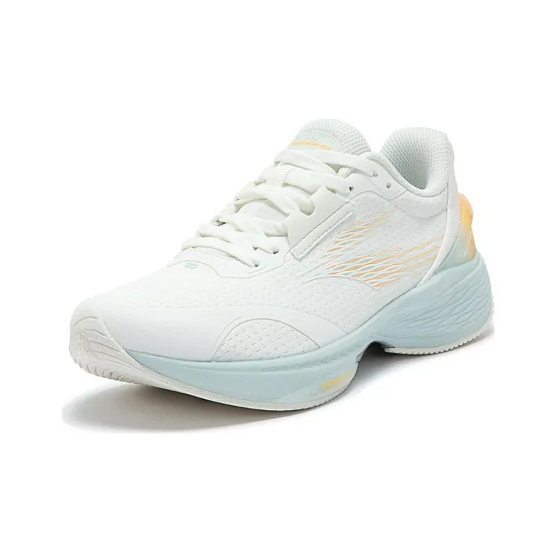 361° Flying Wing 2 Cushioned Slip Resistant Low Top Running Shoes Women's White Blue-1