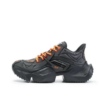 OGR Mecha Classic 2.0 Collection Low Top Chunky Sneakers Unisex Gray Orange