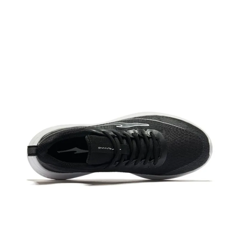 Erke Slip Resistant Low Top Casual Running Shoes Men's Jet Black Carbon Gray-4