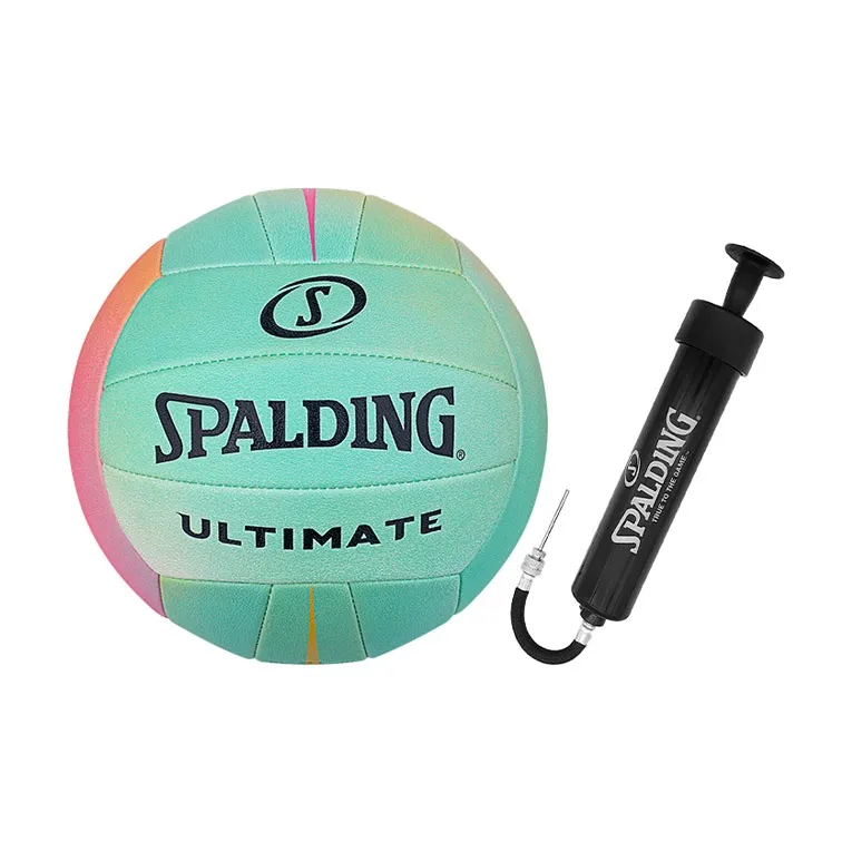 SPALDING Ultimate Series PU Size 5 Volleyball Unisex Green Pink-2