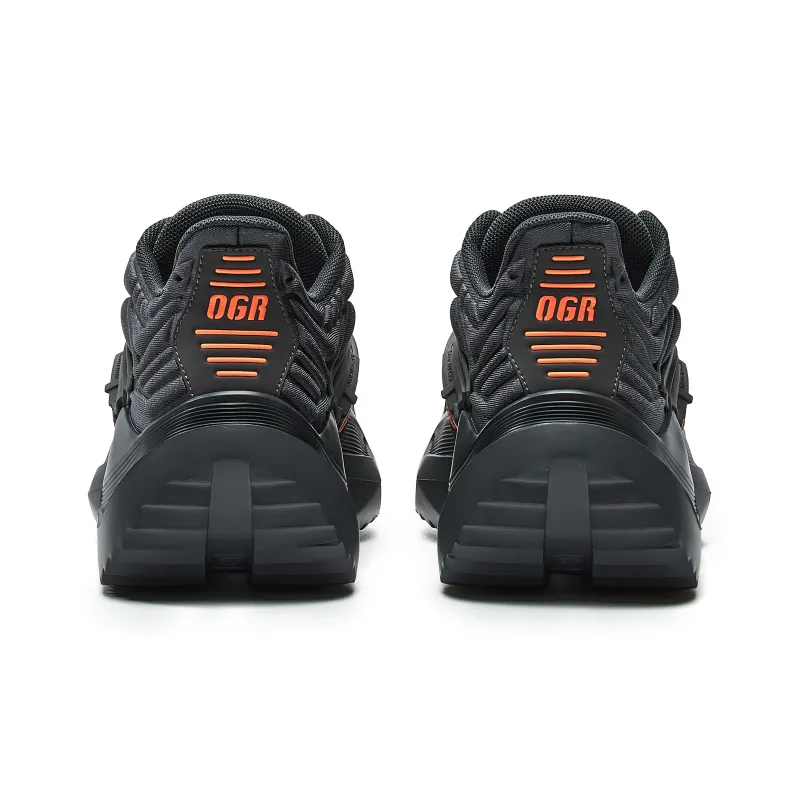 OGR Mecha Classic 2.0 Collection Low-Top Chunky Sneakers Unisex Gray Orange-4