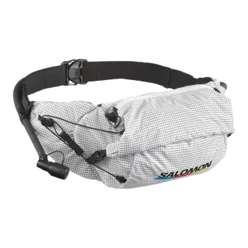 SALOMON 3L Fanny Packs Nylon White & Black Unisex