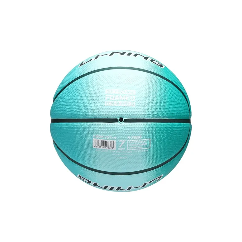 LiNing Rubber Basketball Green No. 5 No. 7 Training Match Unisex-6