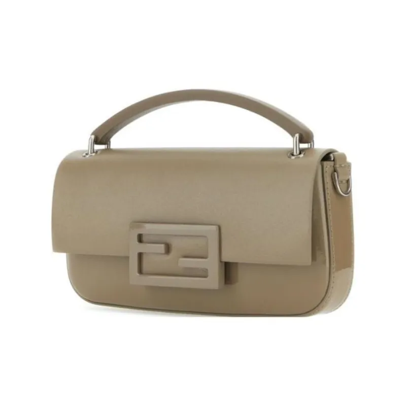FENDI Baguette Leather Portable One Shoulder Crossbody Cell Phone Pouch Women's Brown-1