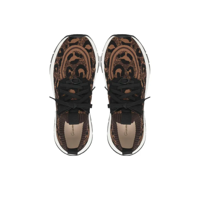 GIANVITO ROSSI Glover Leopard-print Sneakers-3