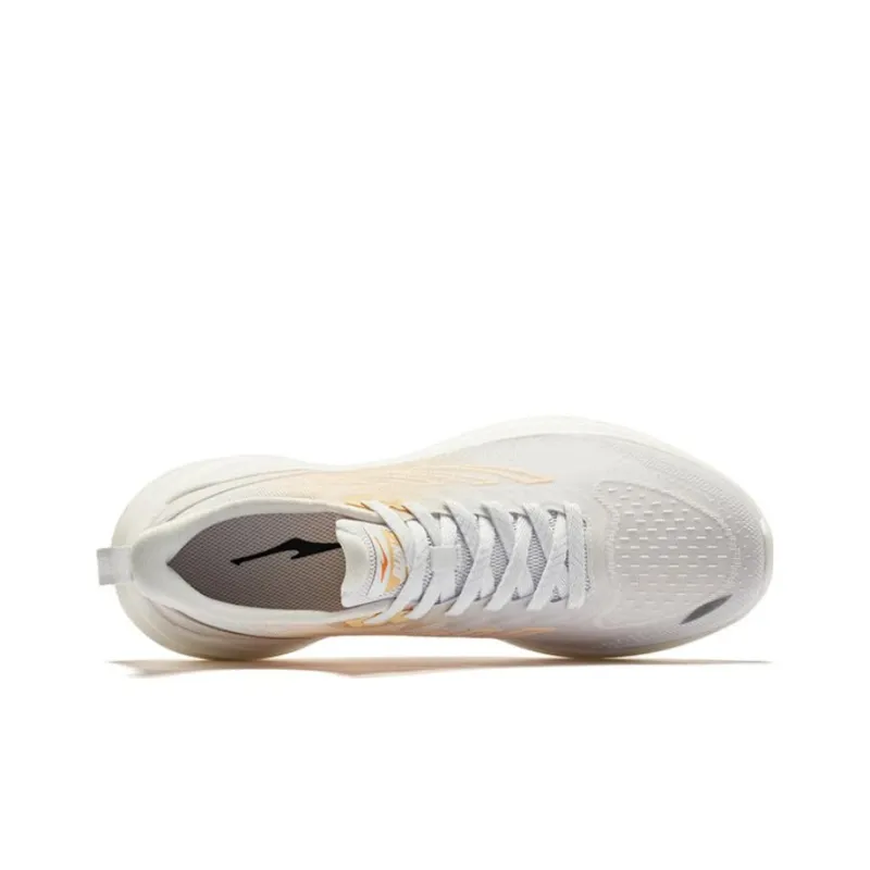Erke Chasing The Wind 2.0 Slip Resistant Low Top Running Shoes Men's White Orange-3