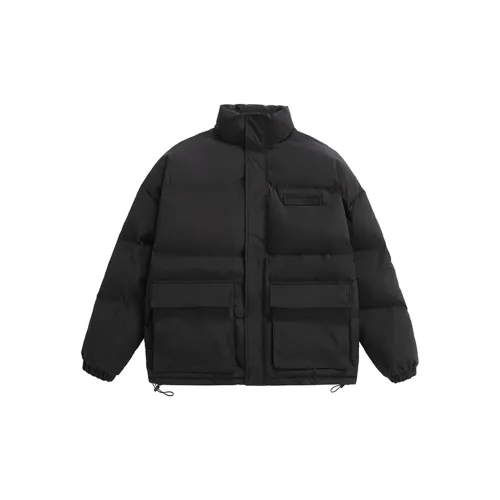 714STREET Puffer Jackets Unisex Black