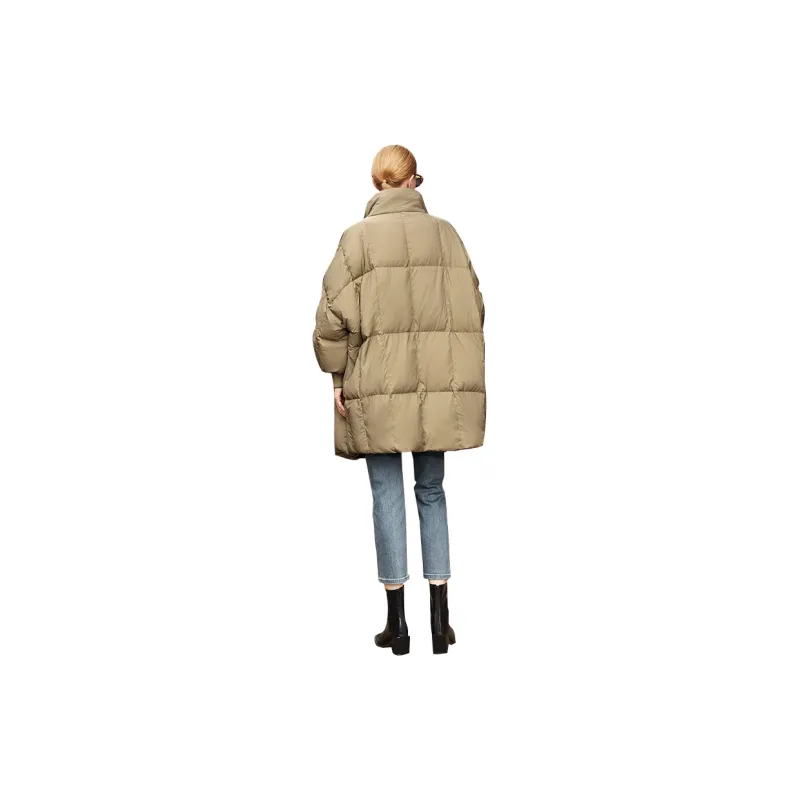 TOUCH Puffer Jacket Women's Khaki Green-0