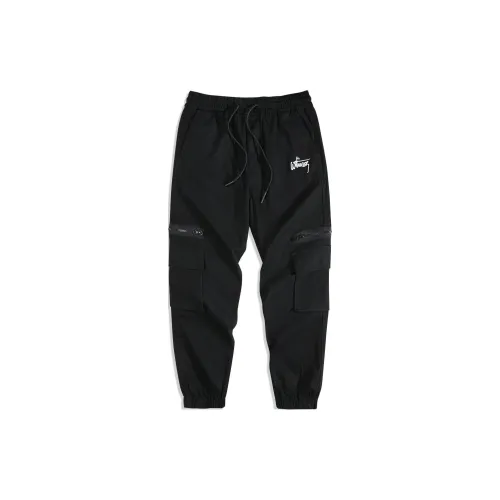 FAIRWHALE Cargo Pants Men Black