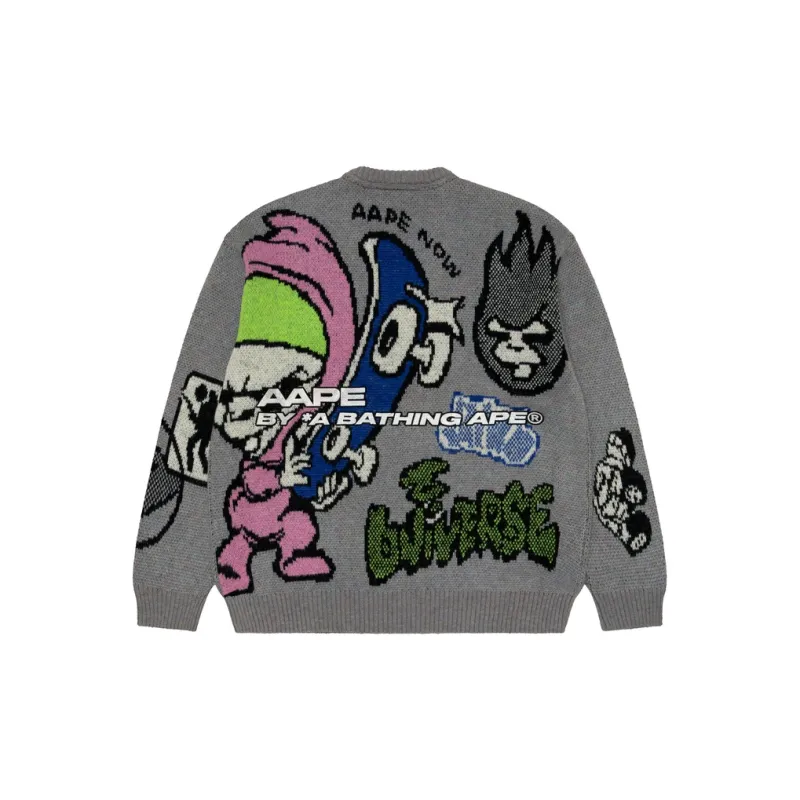 Aape Sweater Men's Gray Camouflage-1