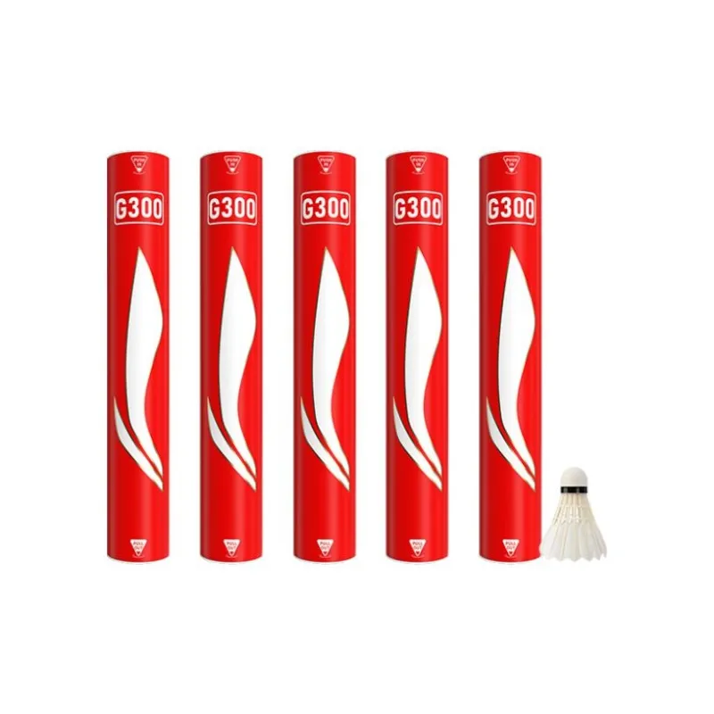 LiNing G300 Goose Feather Shuttlecock 12 Pack Goose Feather Everyday Shuttlecocks-7
