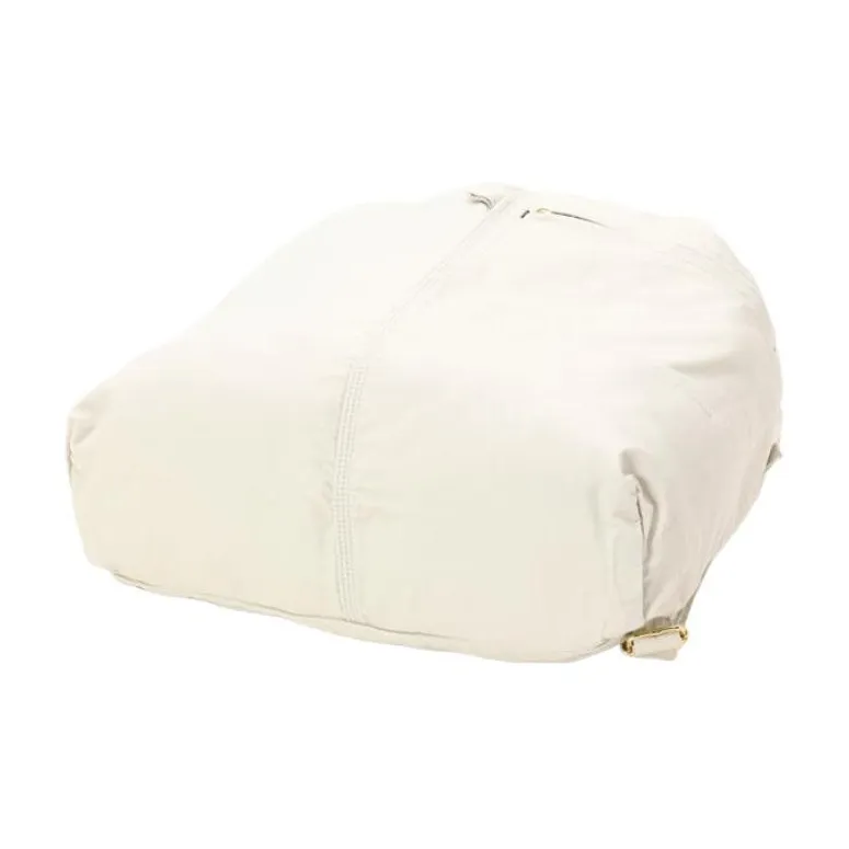 PORTER Nylon Cotton Twill Backpack Unisex Gray White-3