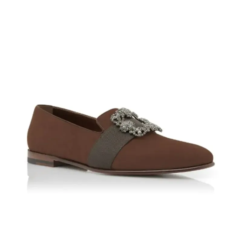MANOLO BLAHNIK Loafers 1cm Men's Brown-2