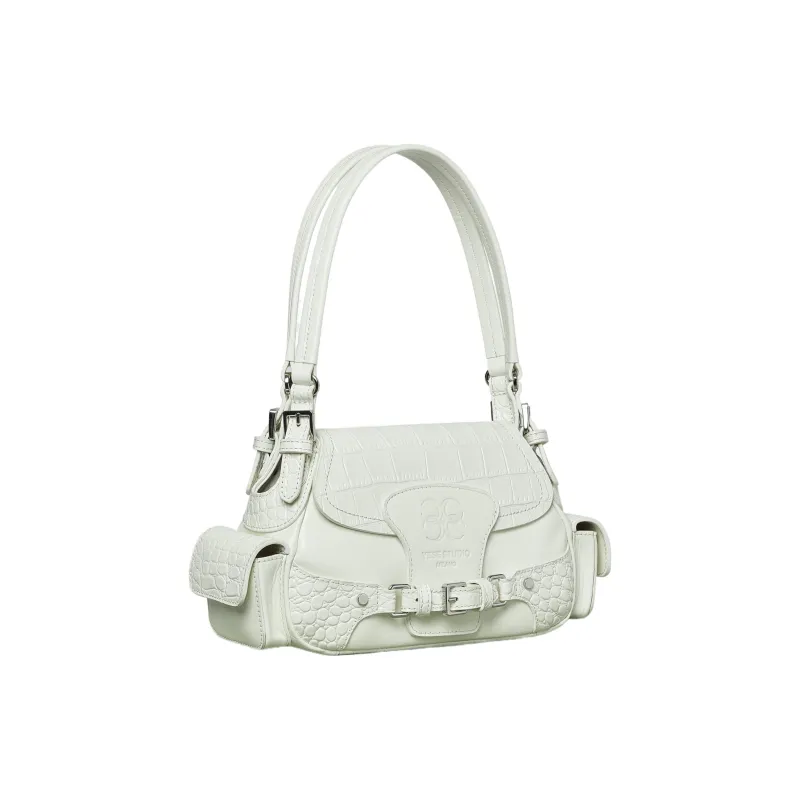 YESE STUDIO Cow Leather Shoulder Bag Regular Women's White-1