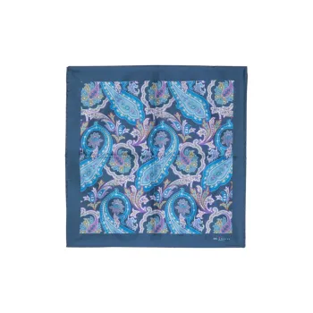 Kiton Paisley-print Silk Handkerchief