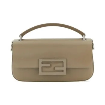 FENDI Baguette Leather Portable One Shoulder Crossbody Cell Phone Pouch Women's Brown