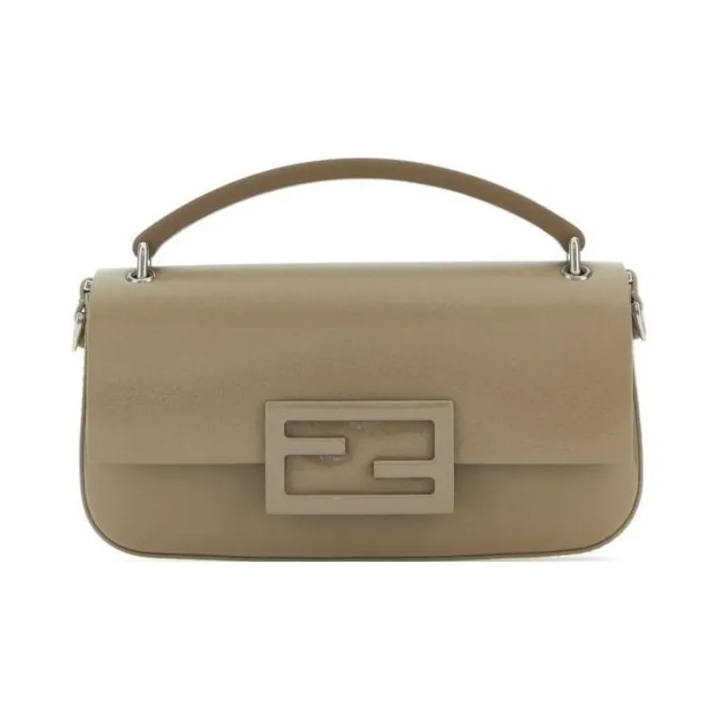 FENDI Baguette Leather Portable One Shoulder Crossbody Cell Phone Pouch Women's Brown-0