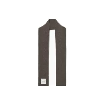 COS Knit Scarves Unisex Dark Brown