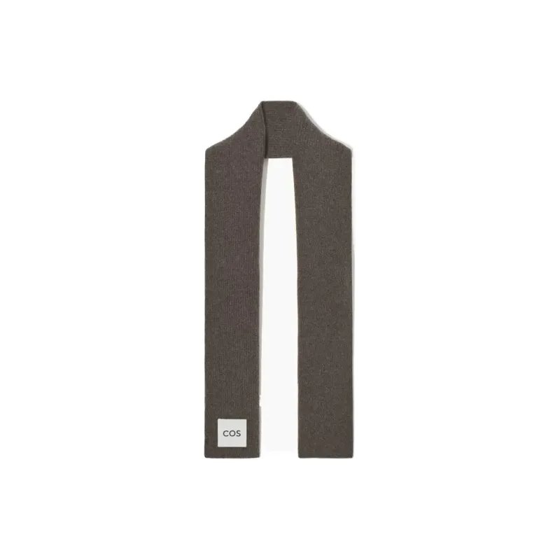 COS Knit Scarves Unisex Dark Brown-0