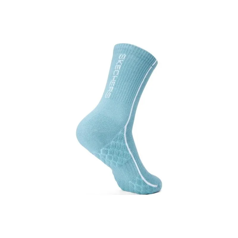 Skechers Colorful Mid Calf Socks Unisex 1 Pack Sapphire Blue-1