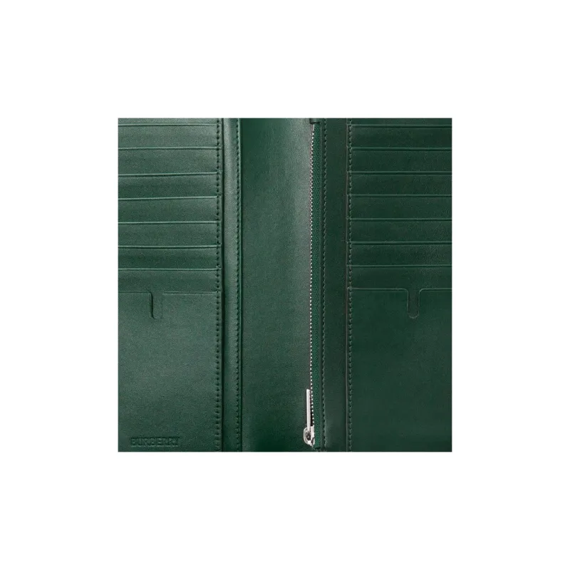 Burberry Calfskin Wallet Men's Vine Green-4