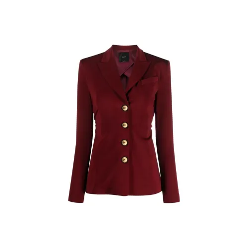 PINKO Business Suits Coats Women's Burgundy