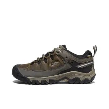 KEEN Targhee 3 Cushioning Low Top Trekking Shoes Men's Brown Black
