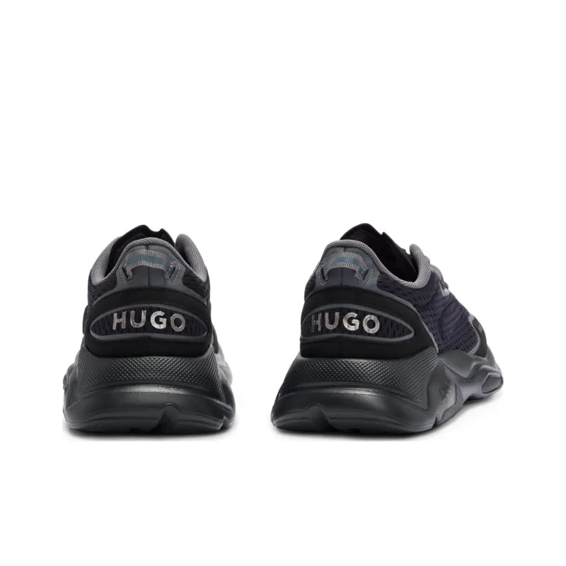 HUGO Reflective-piping Mesh Sneakers-3