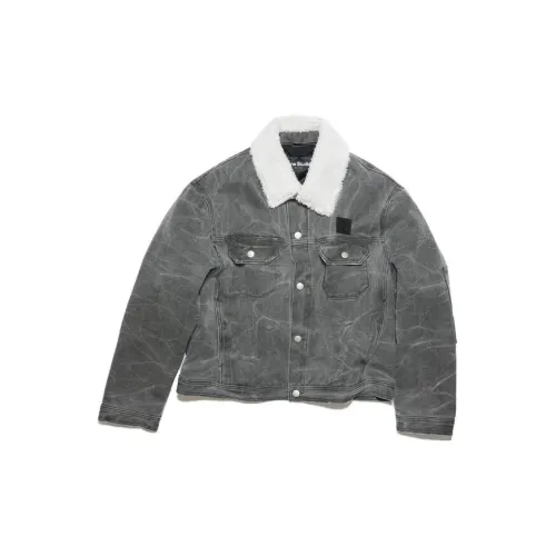 Acne Studios Denim Jackets Unisex Carbon Gray